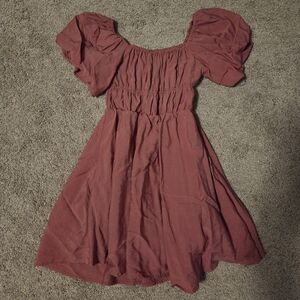 Francesca's Puff Sleeve Dress